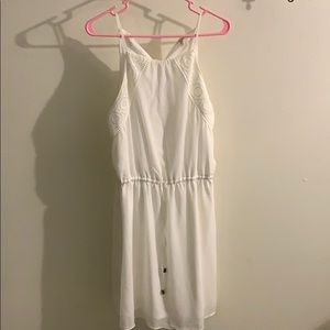 White strap dress